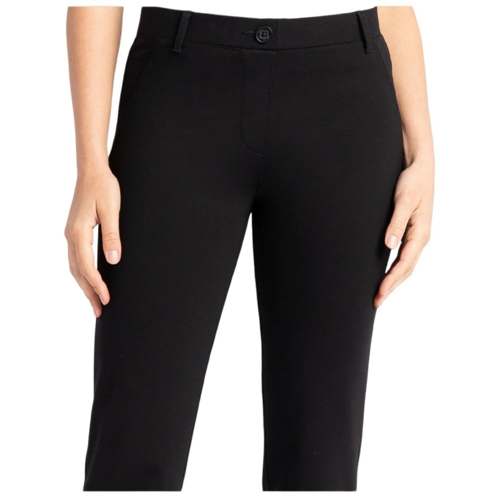 Betabrand Woman’s Straight-Leg Classic Dress Pant Yoga Pants Black Size Small - Picture 3 of 13